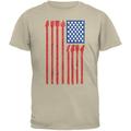 4th Of July Stars and Strings Guitar American Flag Sand Adult T-Shirt - 2X-Large