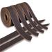 60 In. X 5/8 In. Genuine Cowhide Leather Belt Blanks Belt Strip Black Oil Tanned 5-6 Oz Thick