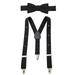 Holdâ€™Em Suspender Bow Tie Set for Kids, Baby Pre-tied Bow Tie, 1â€� Suspender