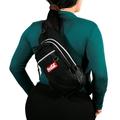 Coca-Cola Black Canvas Crossbody Sling Backpack