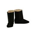 Girls Black Sequin Embellished Faux Fur Carol Boots