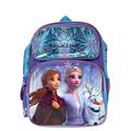 Backpack - Disney - Frozen 2 Elsa Olaf & Anna 16" New 008648