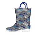 Zac & Evan Toddler Boys Printed High Cut Puddle Proof Rain Boots (See More Designs and Sizes) (5-6 M US Toddler, Car)