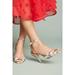 Schutz Lara-Lee Multi Natural Open Ankle Strap Summer Pump Sandal