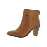 Lucky Brand Womens Nycott Leather Stacked Heel Ankle Boots