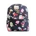 Lady Girls Backpack Floral Printing Satchel PU Leather School Travel Daypack Bag Waterproof Knapsack