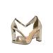 Delicious Laser-S Women's Embellished Open Toe Ankle Strap Heels