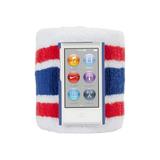 Griffin sportcuff - Arm pack for player - polycarbonate terrycloth - red and blue stripes