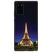 DistinctInk Case for Samsung Galaxy Note 20 ULTRA (6.9 Screen) - Custom Ultra Slim Thin Hard Black Plastic Cover - Eiffel Tower Paris Night - Show Your Love of Paris