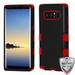 MyBat TUFF Hybrid Protector Cover For Samsung Galaxy Note 8 Black Red