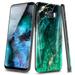 For Samsung Galaxy S8 Plus Case Ultra Slim Thin Glossy Stylish Gold Glitter Marble Design Phone Cover - Emerald