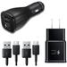 for Huawei nova 7 5G Adaptive Fast Charger Kit Charger Kit with Car Charger Wall Charger and 2x Type-C Cable