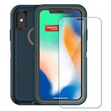 Tempered Glass Screen Protector for Otterbox Defender Case - iPhone X