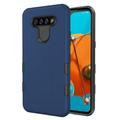 LG K51 Reflect Phone Case Stylish Dual Layers 2 in 1 Hard PC & TPU Soft Rubber Silicone Full Body Protective Hybrid Armor Heavy Duty Anti-Slip Bumper Shockproof Cover [NAVY] for LG K51 / LG Reflect