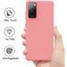 Case for Samsung Galaxy A52 5G Hybrid Liquid Silicone Jelly Gel Rubber TPU Soft Flexible Thin Gummy Protective Skin Cover for Galaxy A52 5G by Xcell - Hot Pink