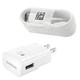 TTECH for Samsung Galaxy S8 S9 S10 LG G5 G6 G7 ThinQ One Fit Adaptive Fast Charger USB-C Type-C Cable Kit Fast Charging USB Wall Charger Home Power Adapter [1 Wall Charger + 4 FT Type-C Cable] White