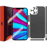 Skinomi Brushed Steel Skin Cover for Apple iPhone 12 Pro Max [6.7 inch]