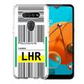 Hybrid Bumper Phone Case For LG K51 by OneToughShield Â® - Airport Tag / London