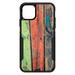 DistinctInk Custom SKIN / DECAL compatible with OtterBox Commuter for iPhone 11 (6.1 Screen) - Rough Painted Wood Print - Printed Wood Grain Image