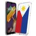 Capsule Case Compatible with LG K22 K22+ [Slim Hybrid Fit Heavy Duty Men Women Girly Cute Design Protective Clear Case Phone Cover] for Boost LG K22 LMK200 - (Philippines Flag)