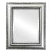 Somerset Framed Rectangle Mirror in Silver Leaf with Black Antique - Silver/Black
