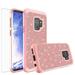 Samsung Galaxy S9+ S9 Plus Case w/ HD Screen Protector Bling Dual Layer Hybrid Shockproof Cover (Rose Gold)