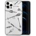 Case Yard iPhone-12/12-Pro Case Clear Soft & Flexible TPU Ultra Low Profile Slim Fit Thin Shockproof Transparent Bumper Protective Cover Drop Protective Cell Phone Cases (Arrows)