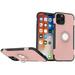 Mignova For iPhone 12 Pro Max 6.7 Case with Ring Holder Dual Layer Shockproof Protective Case Cover Built in Ring Stand 360 Degree Rotating for Apple iPhone 12 Pro Max 6.7 inch 2020 (Rose Gold)