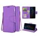 Samsung Galaxy Note 9 Phone Case Strong Protective Kickstand Wallet Compartments Multi-Function for Samsung Galaxy Note 9 Phone Case Purple