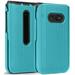 Case for LG Wine 2 LTE Nakedcellphone [Teal Mint Cyan] Protective Snap-On Hard Shell Cover [Grid Texture] for the LG Wine 2 LTE Flip Phone (LM-Y120) from US Cellular