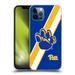 Head Case Designs Officially Licensed University Of Pittsburgh University Of Pittsburgh Stripes Soft Gel Case Compatible with Apple iPhone 12 / iPhone 12 Pro