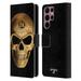 Head Case Designs Officially Licensed Alchemy Gothic Skull Omega Leather Book Wallet Case Cover Compatible with Samsung Galaxy S22 Ultra 5G