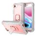iPhone 6 Case iPhone 7 Case iPhone SE 2020 Case 2nd Gen Allytech Full Body Shockproof Holster Hybrid 3 in 1 Slim Heavy Duty Rugged Case for iPhone 6/7/8/ iPhone SE 2020 Gray + Rosegold