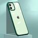 iPhone 12 Mini Case Bumper Reinforced Frame Clear Silicone Flexible Hard Back Cover Full Body Slim Wireless Charging GMYLE for Apple iPhone 12 Mini 2020 5.4 inches (Green)