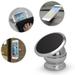 360 Degree Magnetic Smartphone Car Holder for iPhone Xs X iPhone 8 7 6s 6 5c 5s 5 4s 4 SE iPod touch 6th 5th 4th generation (Silver) + Mini Stylus