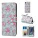 iPhone 6 Case Wallet iPhone 6S Case Allytech 3D Emboss Leather Flip Protective Case Cover & Credit Card Slots Pocket Support Kickstand Slim Case for Apple iPhone 6 6S (Flower)