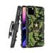 Capsule Case Compatible with iPhone 11 Pro [Military Grade Protection Shockproof Heavy Duty Kickstand Holster Black Case Cover] for iPhone 11 Pro 5.8 Inch Display (Army Camo)