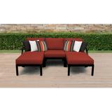 kathy ireland Madison Ave. 5 Piece Outdoor Aluminum Patio Furniture Set 05e