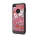 Capsule Case Compatible with Alcatel Idol 5 Alcatel Nitro 5 [Drop Protection Shock Proof Carbon Fiber Black Case Defender Design Strong Armor Shield Phone Cover] - (Asia Flower Pattern)