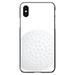 DistinctInk Case for iPhone XR (6.1 Screen) - Custom Ultra Slim Thin Hard Black Plastic Cover - White Golf Ball