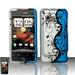 Design Rubberized Hard Case for HTC Droid Incredible 6300 - Blue Vine