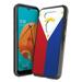 Capsule Case Compatible with LG Fortune 3 [Hybrid Gel Design Slim Thin Fit Soft Grip Black Case Protective Cover] for LG Fortune 3 Cricket Wireless Phone LMK300AM - (Philippines Flag)