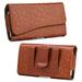 Brown Universal Leather Belt Clip Cover Holster Pouch Sleeve Phone Holder Carrying Case [6.2 x 3.5 x 0.7 ] for SAMSUNG Galaxy S10e /S10 /S10 Plus /S9 Plus / Note 9 / Note 8 /J2 Core /S8 Active /A7