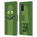 Head Case Designs Officially Licensed Rick And Morty Season 3 Graphics Pickle Rick Leather Book Wallet Case Cover Compatible with Samsung Galaxy S20 / S20 5G