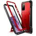 Poetic Revolution Series for Samsung Galaxy S20 Plus/Galaxy S20+ Case Full-Body Rugged Dual-Layer Shockproof Protective Cover with Kickstand Without Built-in-Screen Protector Metallic Red