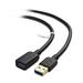 Cable Matters USB to USB Extension Cable (USB 3.0 Extension Cable / USB 3 Extension Cable) in Black 6 Feet - Available 3FT - 10FT in Length