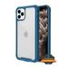 Apple iPhone 11 PRO MAX Phone Case Clear Transparent Rugged Protective Shockproof Hard Back PC Cover Thickened Corners Heavy Duty TPU Bumper Frame Defender Case BLUE Cover for iPhone 11 Pro Max 65