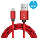 3x 10FT USB Type C Cable Fast Charging USB C Type C 3 1 Data Sync Charger Cord For Samsung Galaxy S10 S9 S9 S8 Plus Nexus 5X 6P OnePlus 2 3 LG G5 G6