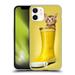 Head Case Designs Funny Animals Abyssinian Kitty In A Boot Soft Gel Case Compatible with Apple iPhone 12 Mini