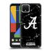 Head Case Designs Officially Licensed University Of Alabama UA The University Of Alabama Black And White Marble Soft Gel Case Compatible with Google Pixel 4
